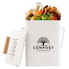 Perfnique Kitchen Compost Bin, 1.7 Gallon Countertop Compost Bin with