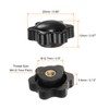 QUARKZMAN Star Handles M4 Internal Thread 25 mm Head Plastic