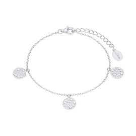 s.Oliver 2027557 Women's Bracelet 925 Sterling Silver 16 + 4 cm Silver Comes in Jewellery Gift Box, Precious metal, No Gemstone
