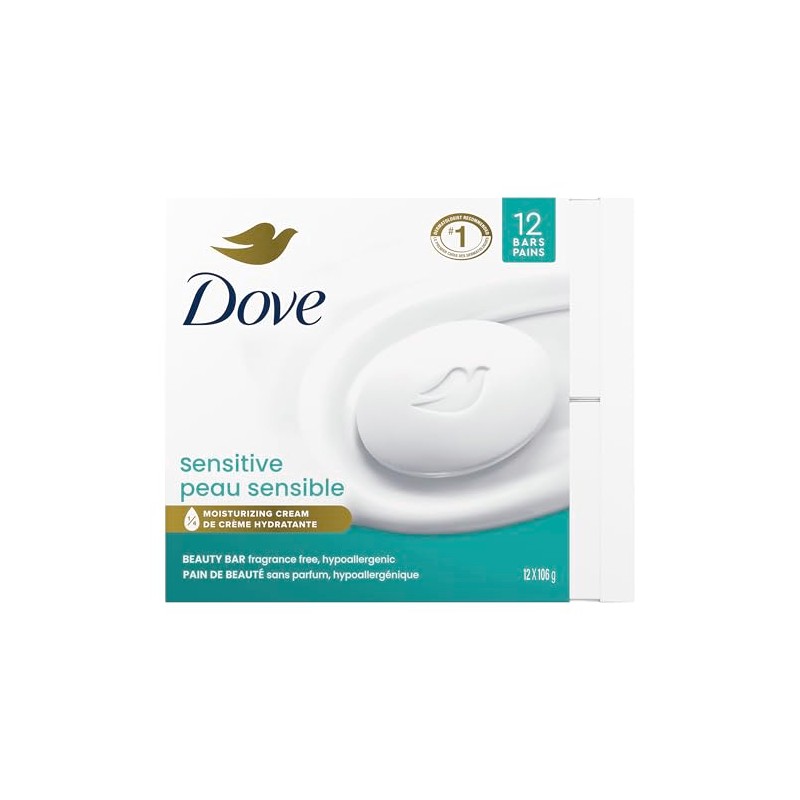Dove Bar Sensitive Skin (12 bares/paquete)