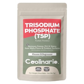 Coolinario Trisodium Phosphate - TSP Cleaner (2 Oz) Heavy-Duty Cleaner & Degreaser for Walls, Floors & Outdoor Surfaces | Removes Grease, Dirt & Stains | Ideal for Home & Industrial Use
