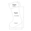 Holiday Stocking 2 Piece Set 11 x 18 Inches-1/4 Inch