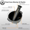 Backcountry Iron 4.75 inch Cast Iron Mortar and Pestle Set