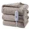 Dowin Heated Blanket Electric Blanket - Throw Size Waffle Fleece