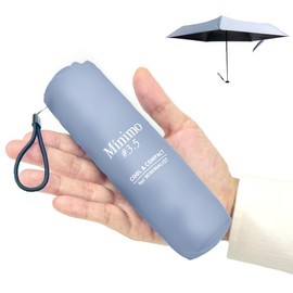 Minimo #3.5 Ultra Mini Cool Folding Umbrella, 6.5 inches (16.5 cm), Lightweight, 5.3 oz (150 g), Heat Shield, 19.7 inches (50 cm) x 5 Ribs, Temperature 19.7°F (-7°C), UPF50+, Compact, 99.9% UV