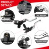 JAVIK Updated Universal Bike Brake Master Cylinder Clutch Lever Set