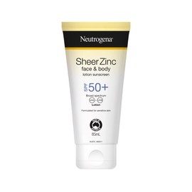Neutrogena Sheer Zinc Face & Body Lotion Sunscreen SPF 50+ 85ml
