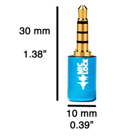 Mic-Lock 3.5mm for Headphone Port - Microphone Audio and Data Security - Privacy Protector for Laptops, Smartphones, Tablets, and Computers (Gray, Single Pack)