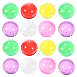 Zerodeko Vending Machine Capsules, 50pcs 28mm Round Empty Clear Gumball Machine Capsules Molds for Toy Gumball Containers Surprise Candy Party Favors