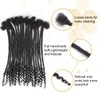 100% Real Human Hair 0.4cm Width 8-12 Inch Loc extensions