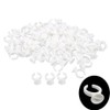 BeautyU&Me 100 PCS White Pigment Glue Ring Cups Tattoo Ink