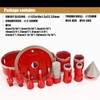 Diamond Hole Saw Kit,14 PCS Porcelain Tile Drill Bits Set