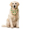 Ambesonne Oasis Pet Scarf, Repetitive Palm Tree, 16" X 16",