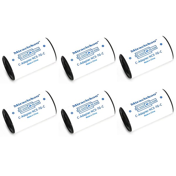 Miraclekoo C Size Battery Spacers for Sanyo Eneloop or Other