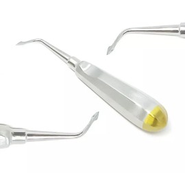 Unbranded Bernard Dental Tooth Surgery Right Spade Concave Root Tip Elevator  Gold Economy
