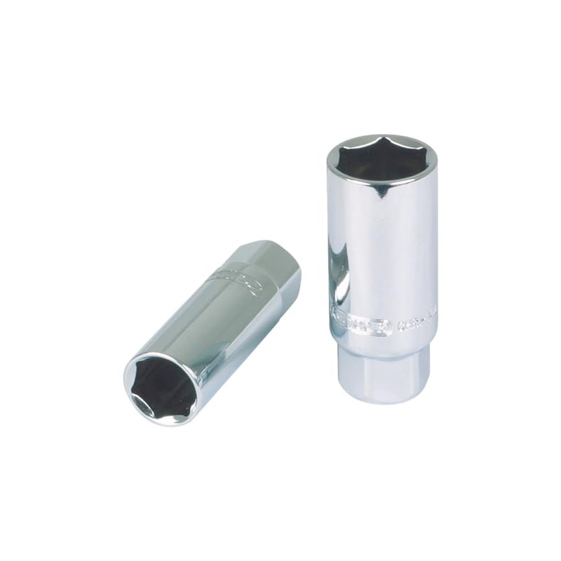 KS Tools Chrome+ Spark Plug Socket, 18 mm, 918.3805
