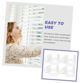 Ciieeo 4pcs Transparent Cordless Shade Handles for Roller Window Blinds Pull Down Clips Easy to Install Lightweight and Practical Window Shade Accessories