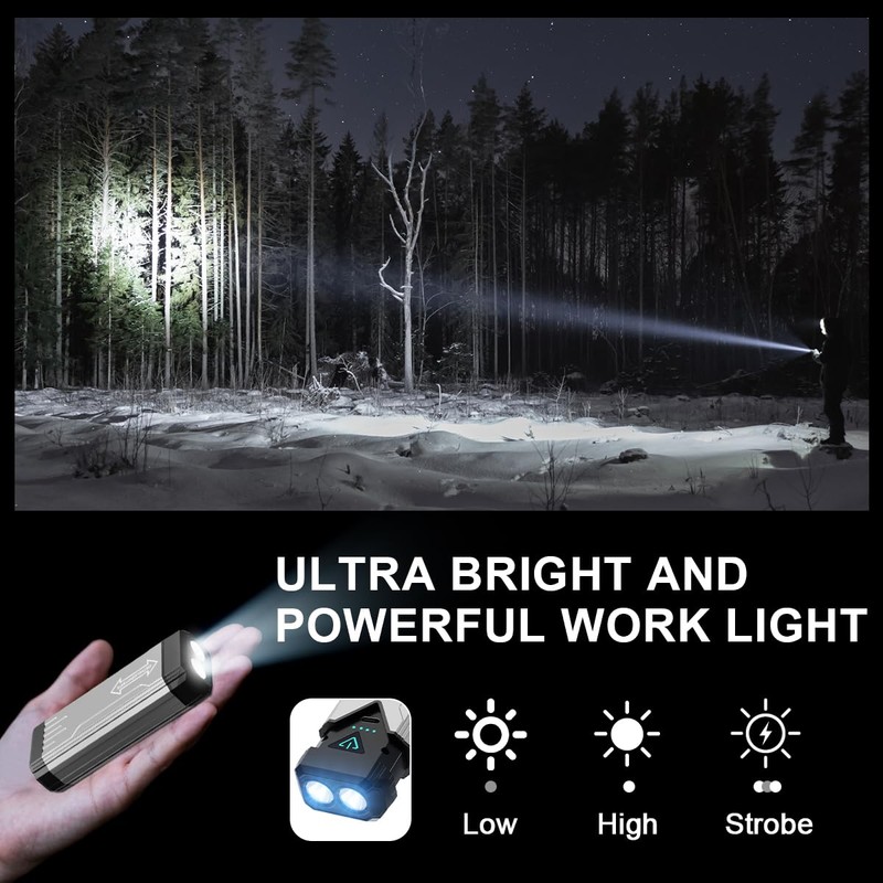 iToncs Rechargeable Tactical Flashlights High Lumens - Super Bright Powerful
