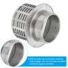 PATIKIL 4" 304 Stainless Steel Vent Cover, Exterior Wall Round