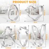Hebterrka Easter Cookie Cutters Set, Stainless Steel, 5 Pieces, Easter