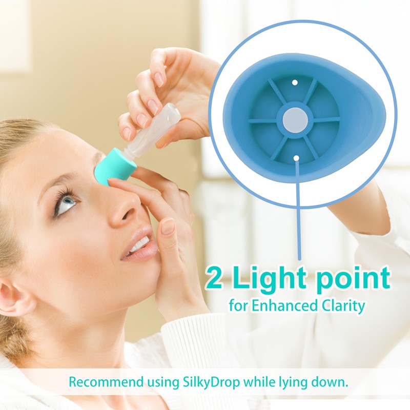 Fullicon 2-Pack Eye Drop Guide for Seniors, Soft & Reusable