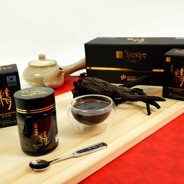 Kimming / (3221)(B) (Golden Black Extract) Korean Black Ginseng Extract Concentrate 100 + Luxury Show, Original Product / 키밍 / (3221)(B) (금흑정) 고려흑삼정 농축액 100 + 고급쇼, 본품