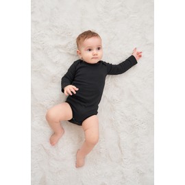 HahaNice Baby Long Sleeve Bodysuits Black 18 Months