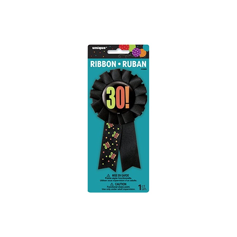 Unique Party 45886 - 30th Birthday Cheer Rosette