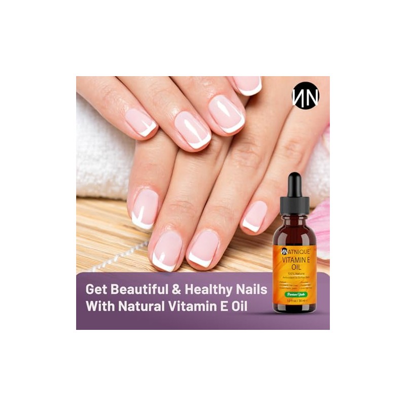 Natnique - Aceite de vitamina E 1oz Aceite 100% natural