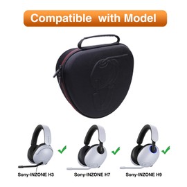 LTGEM - Funda rígida para auriculares Sony-INZONE H3 MDR-G300 / H5 WH-G500 / H7 WH-G700 / H9 WH-G900N - Bolsa protectora de viaje