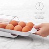 YouCopia FridgeView Rolling Egg Holder, BPA-Free Stackable Eggs Organizer with