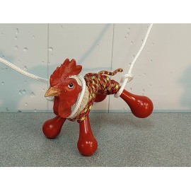 ROOSTER CROWS MICRO Chicken Roping Dummy w/ 2-Chicken Ropes Roping Toy Head and Heel Skill Toy