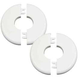 2 pcs Wall Split Flange Self-Adhesive tape Round Escutcheon Various pipes Plate Cover for Water Pipe Faucet Decoration Accessories (75in/3.0)