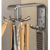 DEPAOTLUX 2 Pieces Hook Rack for Kitchen Utensils, Metal Kitchen