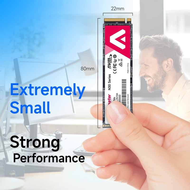 Acclamator 512GB SSD NVMe M.2 2280 PCIe Gen3x4 Internal Solid