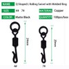 PHECDA PROFLY 50/100pcs Carp Fishing Swivel with Ring Quick Change