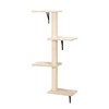 Sardoxx Cat Hammock Wooden Wall-Mounted Shelves Cat Climber Set of