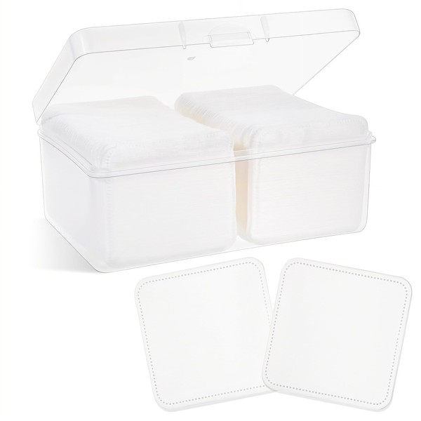 YBEATY 100 Pcs Square Cotton Pads Premium Facial Cotton Pads