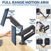 Stellar Mounts Dual Spring LCD Monitor Arms with USB and