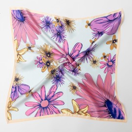 MurierSilk 100% Mulberry Silk Scarf for Women, Silk Head scarf for Hair, Small Scarf 21"x21"for Bag,Silk Satin Square Scarf for Women Bandana Neck Scarf Headscarf Neckerchief