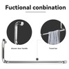 TOGU SUS304 Stainless Steel 6 "Shower Door Handle 18" Towel
