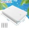 Transducer Mounting Plate with Screws, UV-Resistant Transducer Mounting Board Hardware