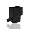 Rainwater Collection System System, 2x3 Inch Black Downspout Diverter Kit