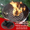 Gisafai 10.5 Inch Round Cast Iron Fire Grate BBQ High