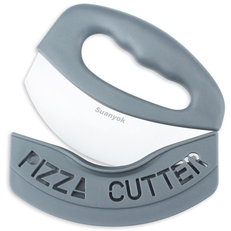 Suanyok Premium Pizza Cutter Food Chopper-Super Sharp Blade Stainless Steel