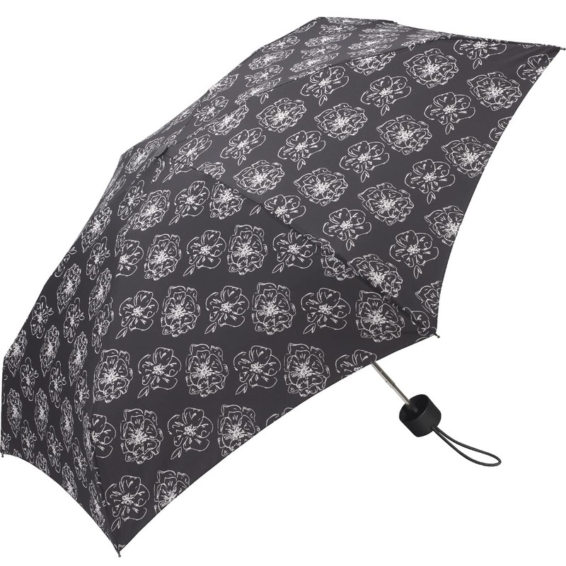 Pierre Cardin Umbrella Black & White Flower Black, Pocket umbrella