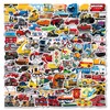 Set of 100 Waterproof Vehicle Stickers, Suitable for Suitcases, Motorcycles,