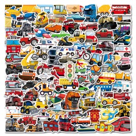 Set of 100 Waterproof Vehicle Stickers, Suitable for Suitcases, Motorcycles, Helmets, Boys, etc.