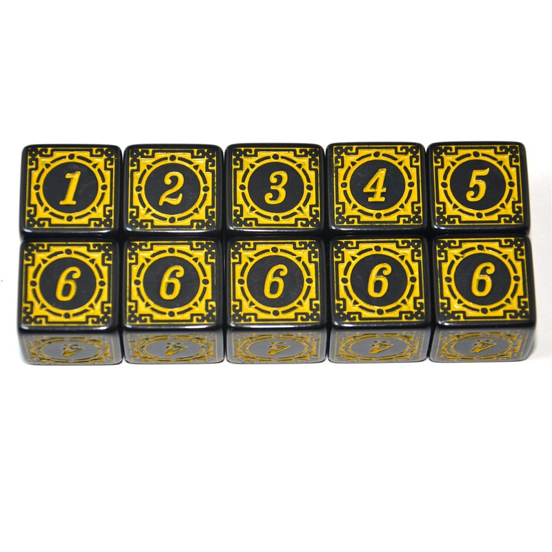 SmartDealsPro 10-Pack D6 Six Sides 16mm Dice Die for DND