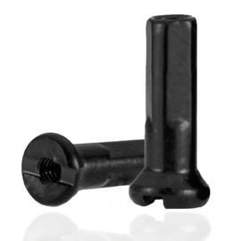 TSTRAUM Pack of 36 Bicycle Spoke Nipples, Brass Bicycle Mountain Bike Road Bike Spoke Nipples, Fit for 14G / 2 mm Diameter Spokes (Black, 14 mm Length)